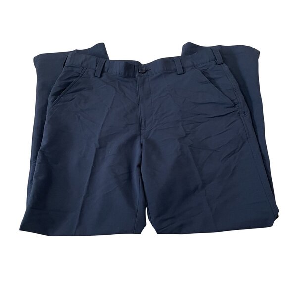 Under Armour Hybrid Pants Men's Size 34x30 Black Golf Casual Flat Front - Picture 2 of 5